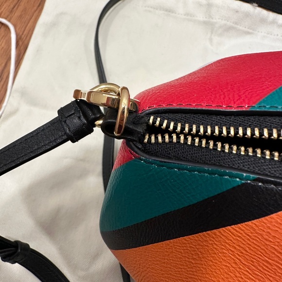 Mini Striped Leather Shoulder Elephant Bag In Multicolor - Picture 12 of 15